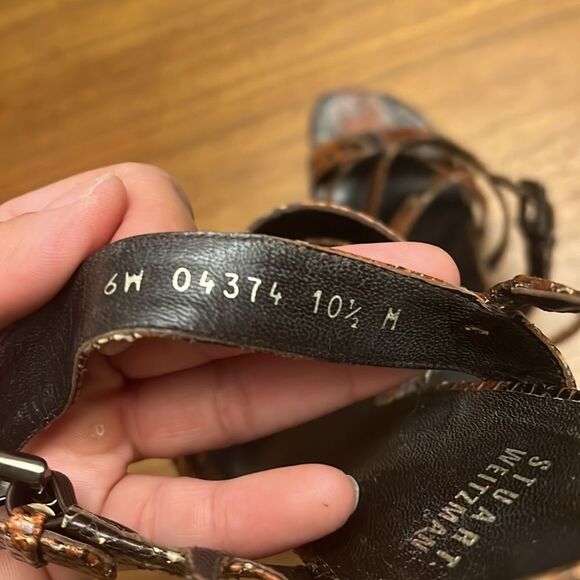 Stuart Weitzman snake print heels - Picture 7 of 7